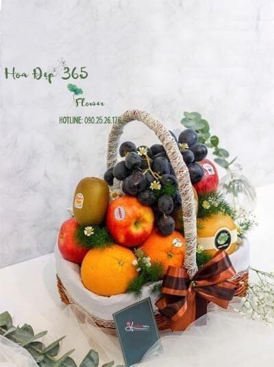 Giỏ trái cây nhập khẩu chất lượng, đa dạng làm quà tặng phù hợp với nhiều dịp khác nhau