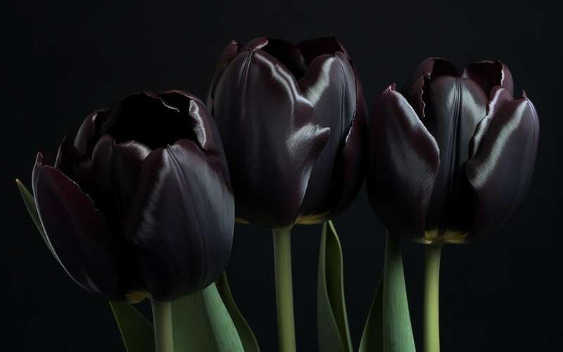 Mặc dù có màu đen u tối, nhưng gam màu này lại là một trong những màu hoa hợp với mệnh Thủy