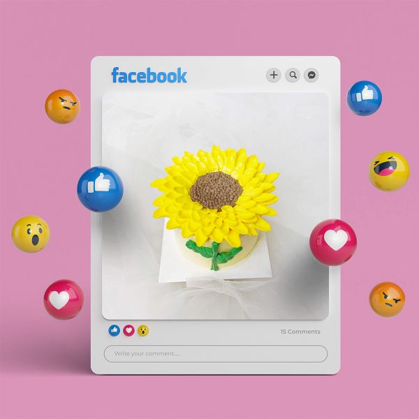 Mẫu bánh kem nhỏ gọn, đơn giản dành tặng bạn bè nhân dịp 20/10.