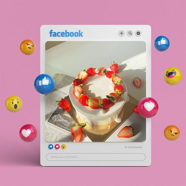 Bánh kem dâu đẹp mắt, ngon khó cưỡng.