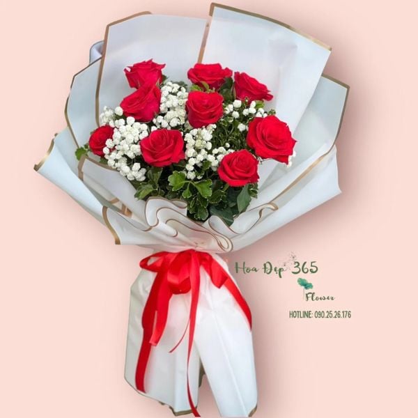 Hoa hồng đơn sắc thích hợp để chưng Tết