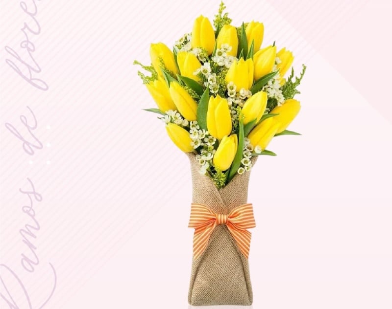 Bó hoa tulip vàng Sang Chảnh - HBD64 - Hoa 8/3