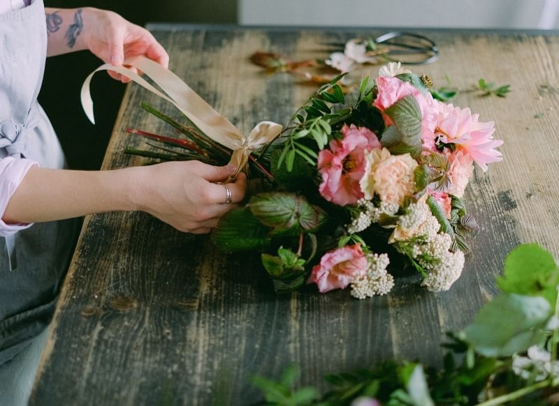 Ý tưởng bó hoa cưới kiểu rustic