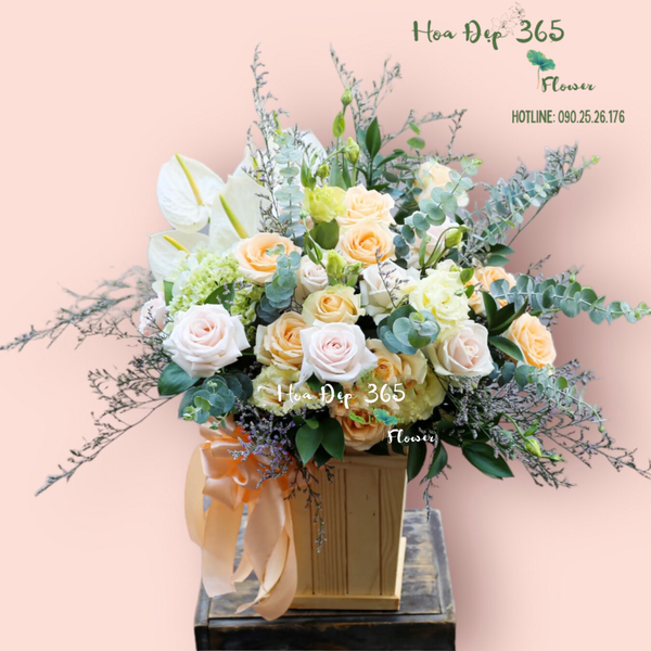Giỏ hoa Điều Ngọt Ngào - HCH03 thích hợp tặng cho người yêu 8/3