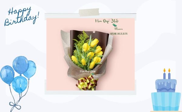 Hoa tulip là món quà sinh nhật tặng anh trai ý nghĩa