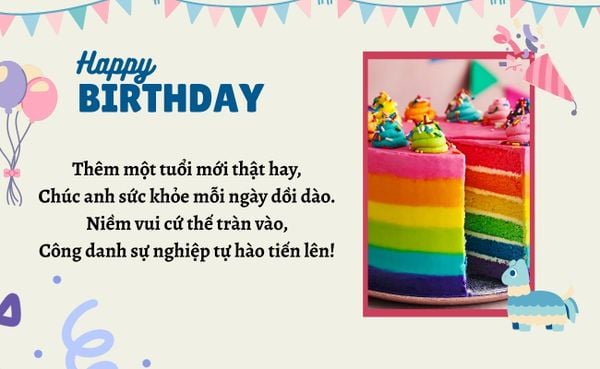 Gợi ý chúc sinh nhật anh trai bằng thơ thú vị, độc đáo