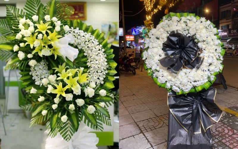 Vòng Hoa Đám Tang Farewell - HTL45 và Thương Nhớ - HTLDN06 - Vòng Hoa Đám Tang