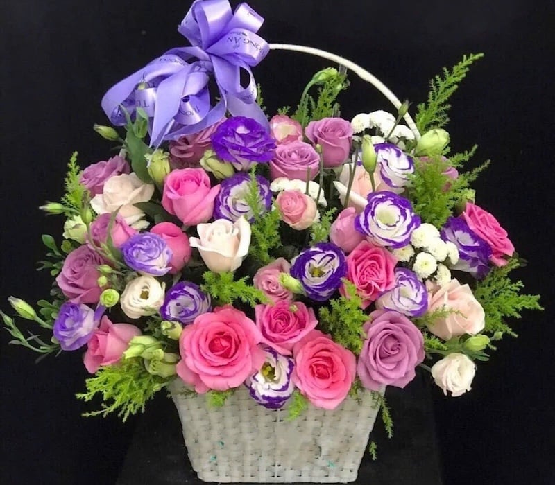 Giỏ Hoa Ngọc Sắc - HG02