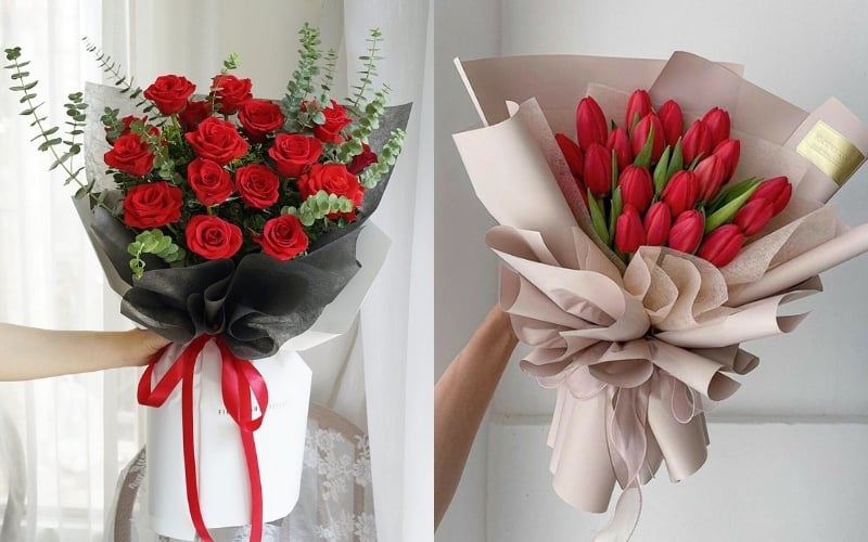Nếu bạn đã chán với hoa hồng đỏ, thì một bó hoa Tulip đỏ tặng người thương sẽ là lựa chọn mới lý tưởng