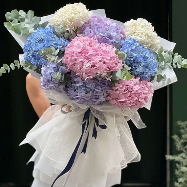 Hoa cẩm tú cầu - lẵng hoa sinh nhật thanh lịch và ý nghĩa dành tặng sếp.