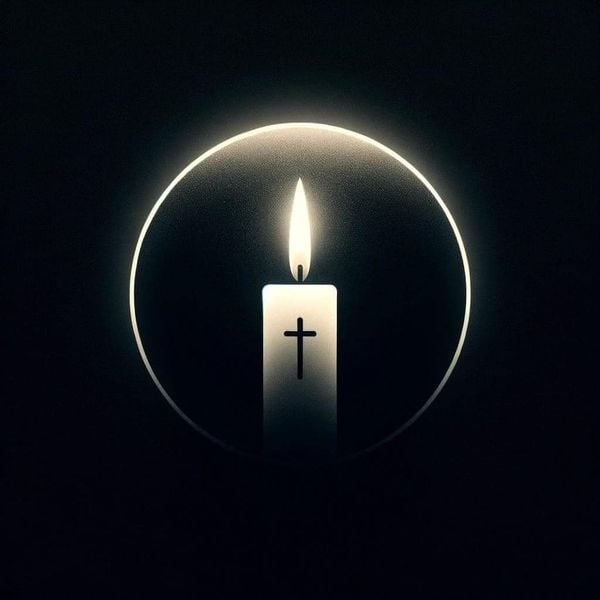 Hình nền cây nến đang cháy dành cho avatar Facebook