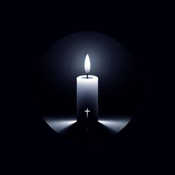 Hình nền cây nến đang cháy dành cho avatar Facebook