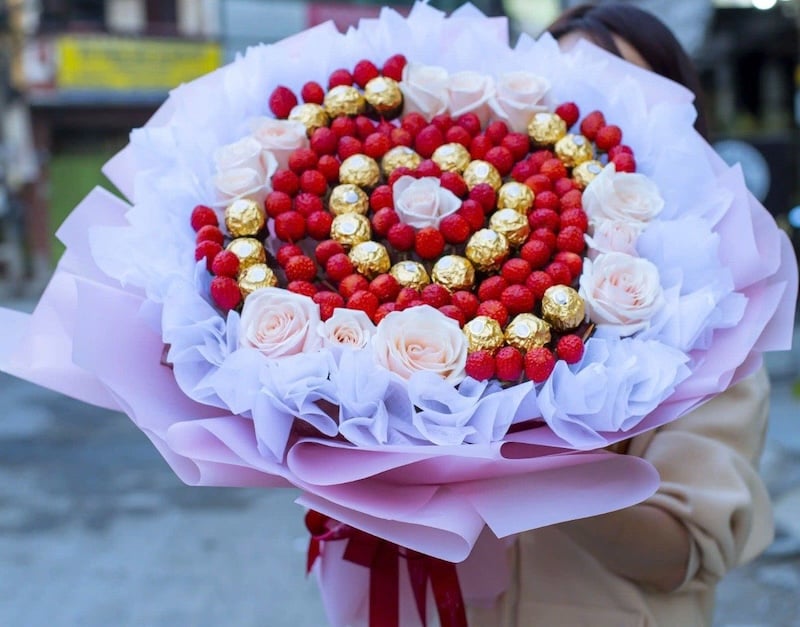 Bó Trái Dâu Mix Socola - TC44