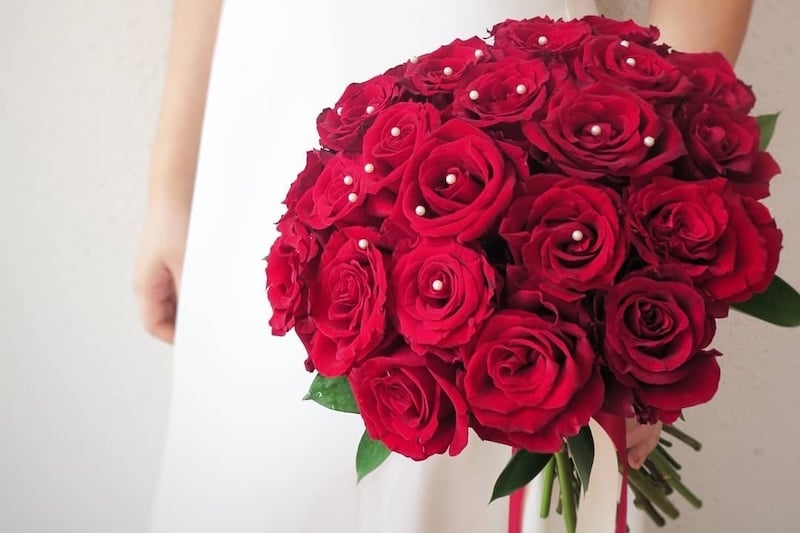 Hoa cưới hoa hồng Ecuador quý phái