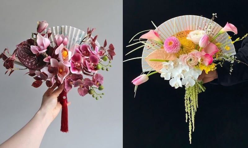 Chọn hoa cưới theo màu sắc váy cưới