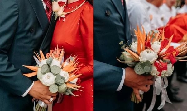 Bó Hoa Cưới Cầm Tay Vì Yêu - HC32 với hoa thiên điểu