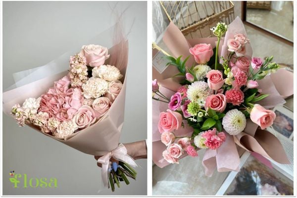 Dù có cách cắm như thế nào thì bó hoa sinh nhật vẫn là một sự lựa chọn sang trọng và ấn tượng