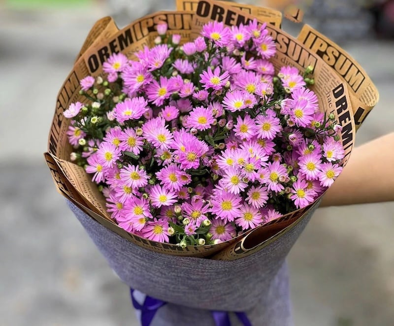 Bó Hoa Thạch Thảo Tím - HBT57