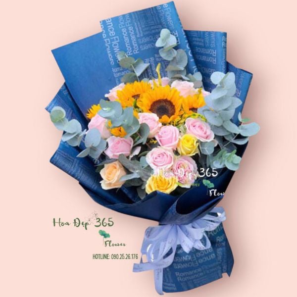 Mua ngay Bó hoa Lạc quan - HBD176