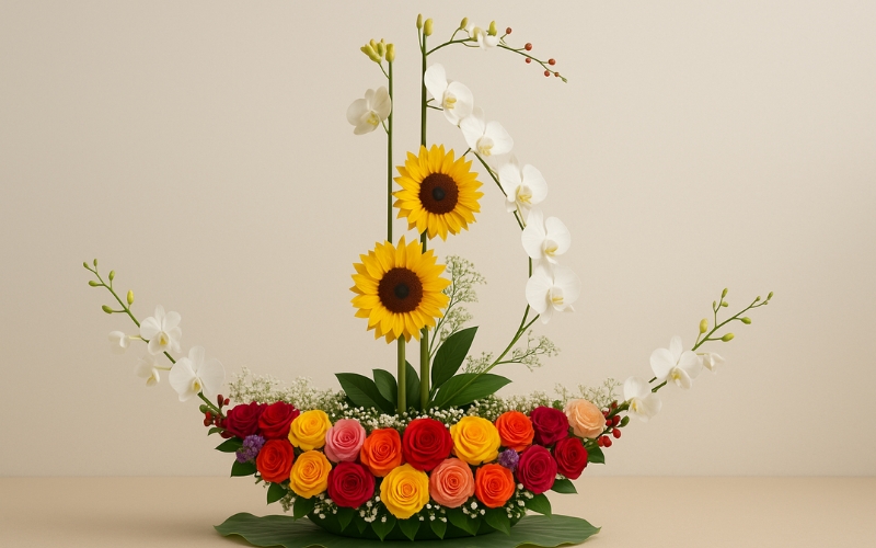 Cắm hoa thuyết trình chủ đề Vươn xa phụ nữ Việt