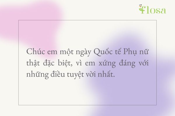 Một lời chúc 8/3 cho người yêu kèm theo một bó hoa
