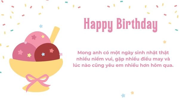 Stt chúc sinh nhật người yêu con trai ngắn gọn
