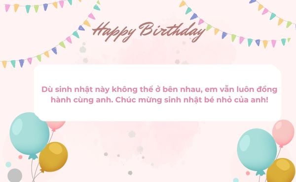 Những lời chúc sinh nhật người yêu ở xa hay nhất