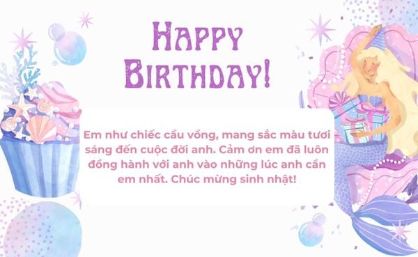 Lời chúc sinh nhật bạn gái dễ thương
