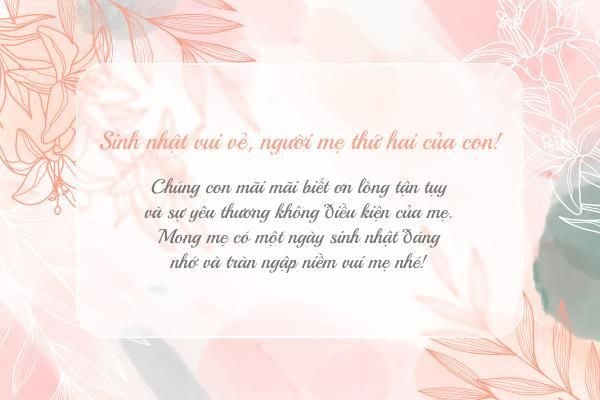 Nói lời chúc sinh nhật mẹ chồng như thể hiện sự biết ơn và kính trọng