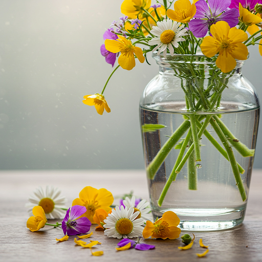 Trưng hoa ở phòng khách nơi có nhiều ánh sáng