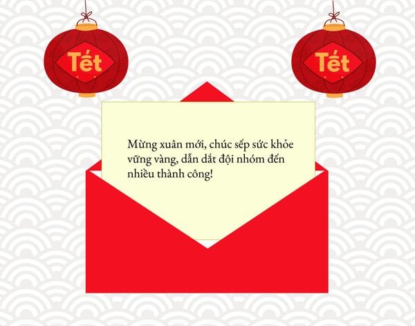 Đương nhiên là những câu chúc Tết hay kèm một bình hoa nhỏ cũng là một món quà ý nghĩa gửi đến người sếp yêu quý