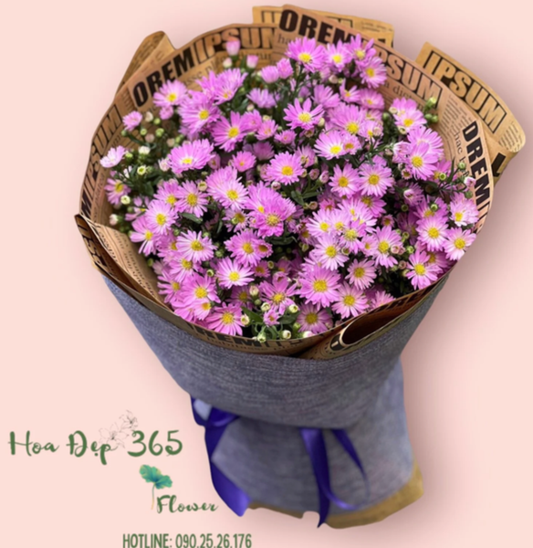 Bó hoa thạch thảo tím HBT57