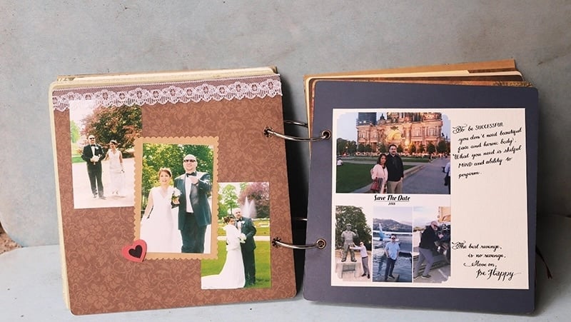 Scrapbook tình yêu tự làm - quà sinh nhật handmade ý nghĩa.
