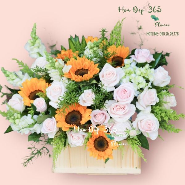 Hộp hoa Love Forever - HCH27 - Hoa tặng sinh nhật mẹ ý nghĩa nhất