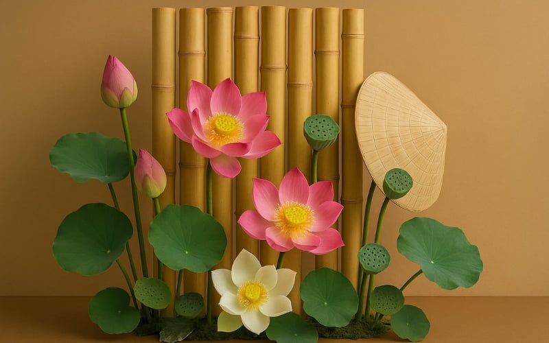 Cắm hoa thuyết trình chủ đề điểm tựa bình yên