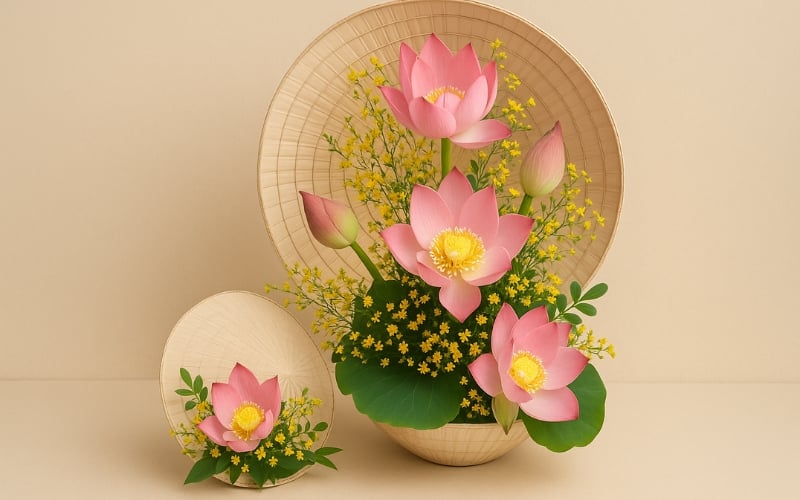 Cắm hoa thuyết trình chủ đề Tự hào quê hương