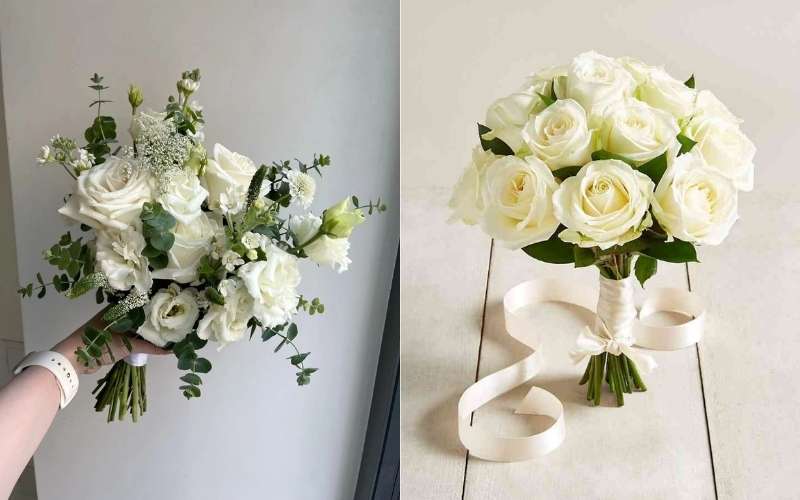 Hoa hồng luôn là lựa chọn hàng đầu khi nhắc đến hoa tặng đám cưới