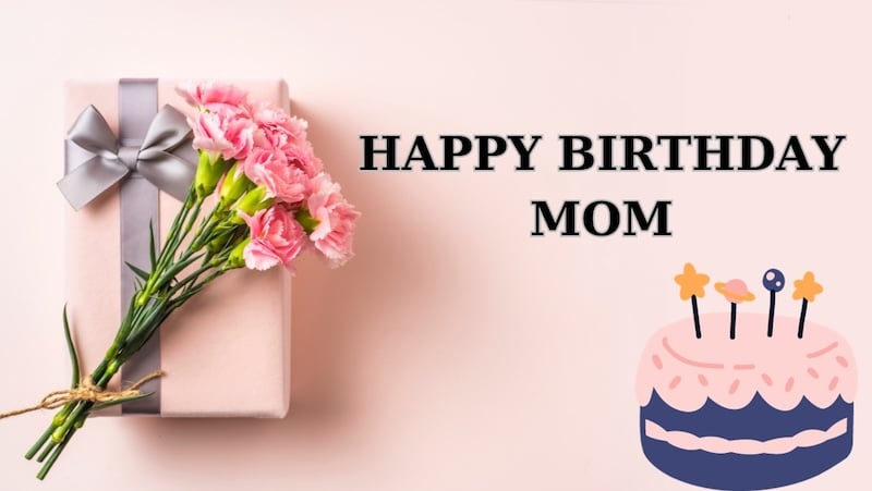 Mẫu thiệp hoa cẩm chướng chúc mừng sinh nhật mẹ ý nghĩa
