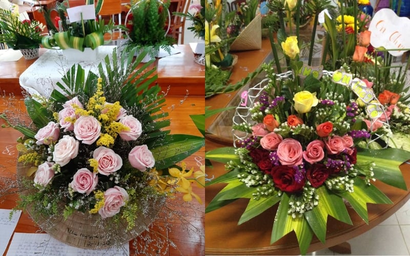 Bài thuyết trình cắm hoa chủ đề Vòng tay thầy cô