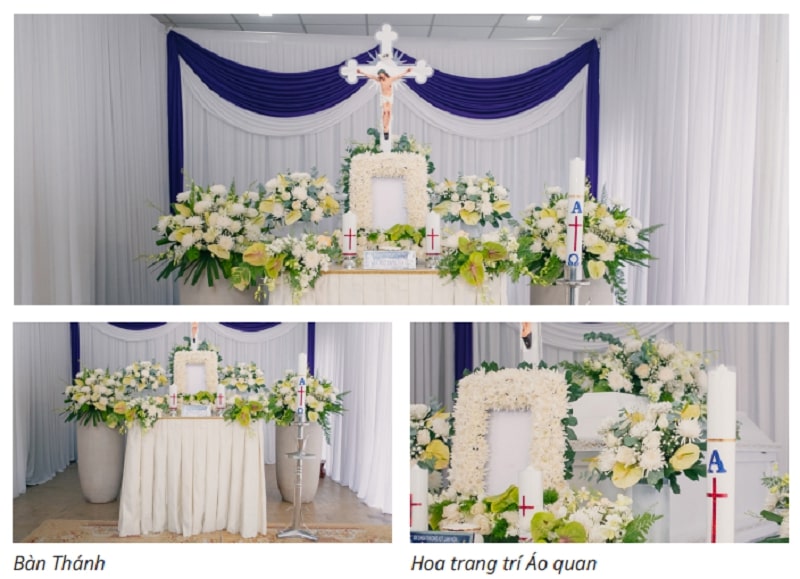 Nguyên tắc sắp xếp và bài trí các vật phẩm trên bàn thờ đám tang