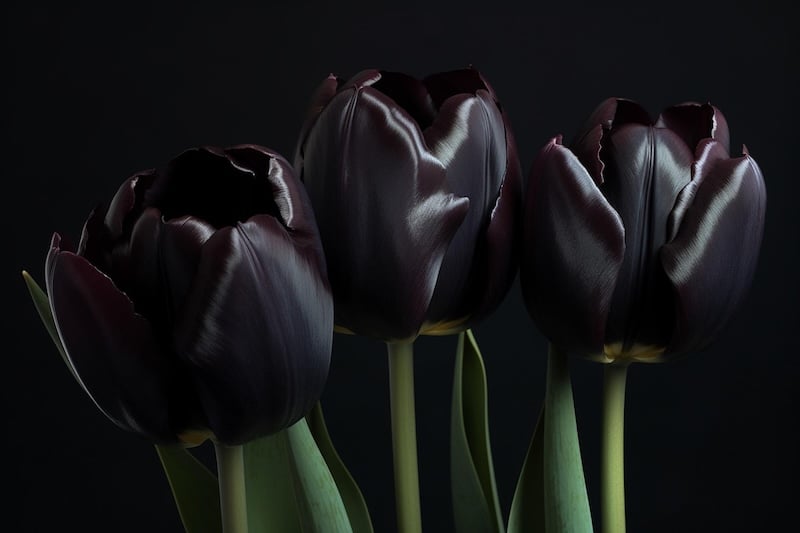Tulip đen tượng trưng cho quyền lực và sức mạnh.