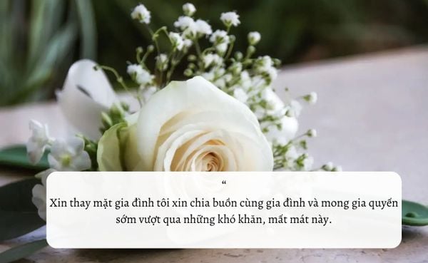 Lời chia buồn đám tang thành kính