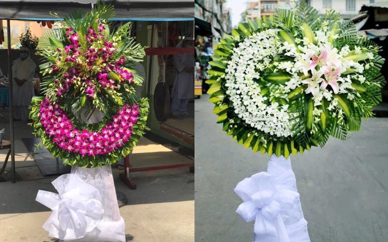 Vòng Hoa Đám Tang Yên Giấc - HTLDN05 - Vòng Hoa Tang Lễ Miss - HTL31