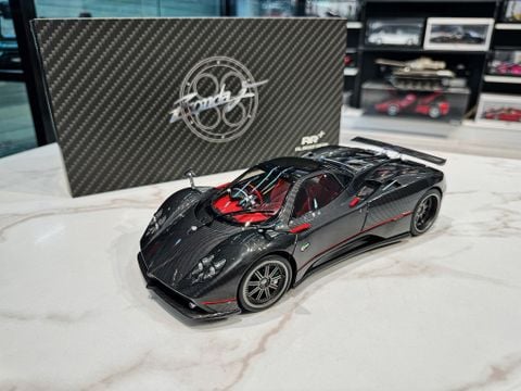 XE MÔ HÌNH PAGANI ZONDA F CARBON FIBER,TỶ LỆ 1/18 ALMOST REAL