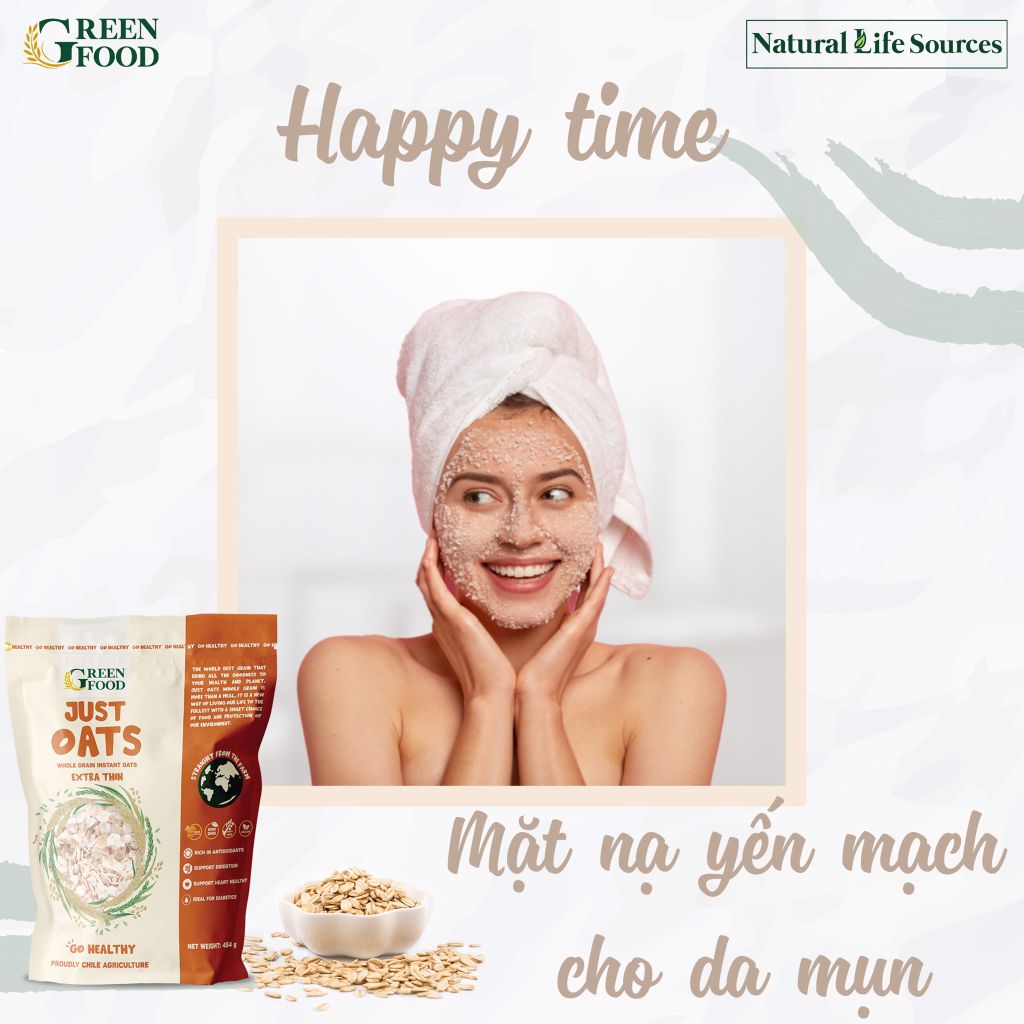 MẶT NẠ YẾN MẠCH CHO DA MỤN