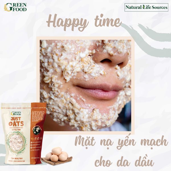 MẶT NẠ YẾN MẠCH CHO DA DẦU