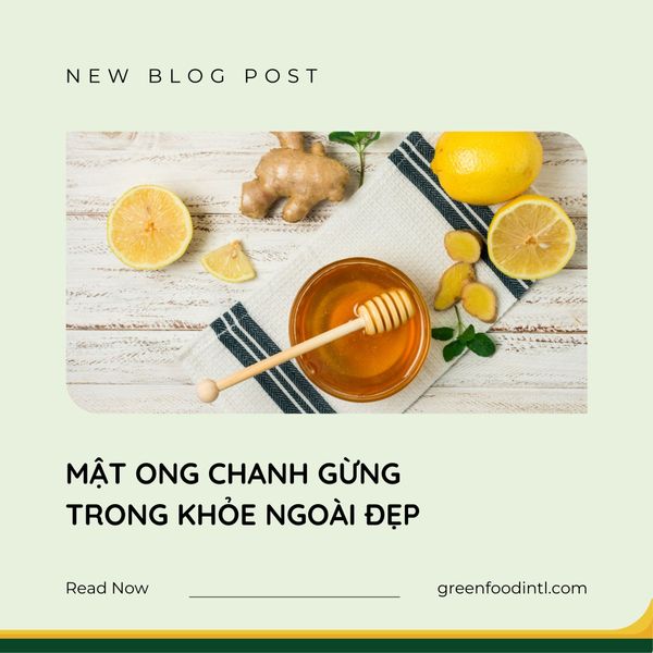 4 LỢI ÍCH KHI UỐNG MẬT ONG CHANH GỪNG