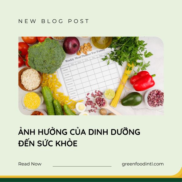 ẢNH HƯỞNG CỦA DINH DƯỠNG TỚI SỨC KHỎE