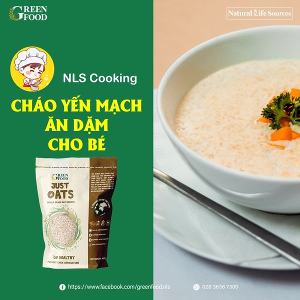 CHÁO YẾN MẠCH ĂN DẶM CHO BÉ