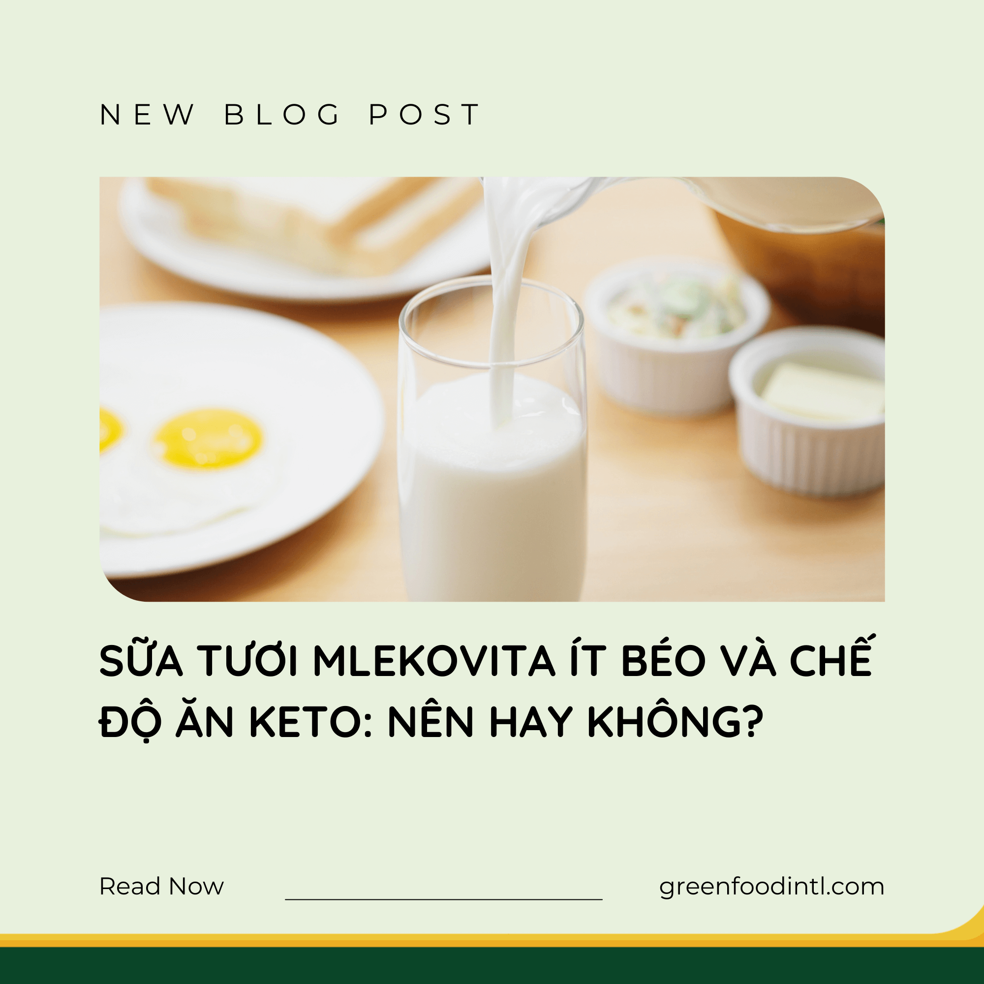 SỮA TƯƠI MLEKOVITA ÍT BÉO VÀ CHẾ ĐỘ ĂN KETO: NÊN HAY KHÔNG?